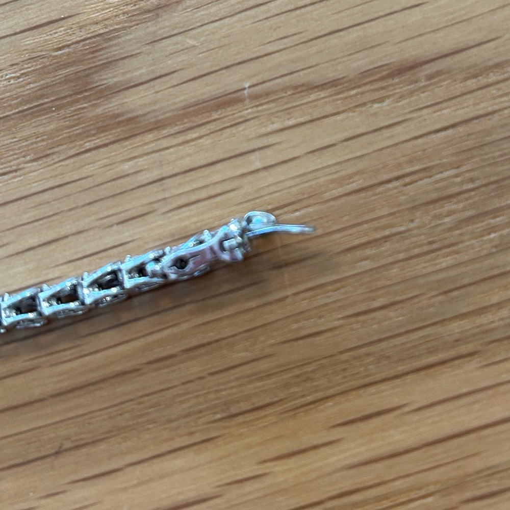 Kay Jewelers Sterling Silver Tennis Bracelet - Picture 7 of 12